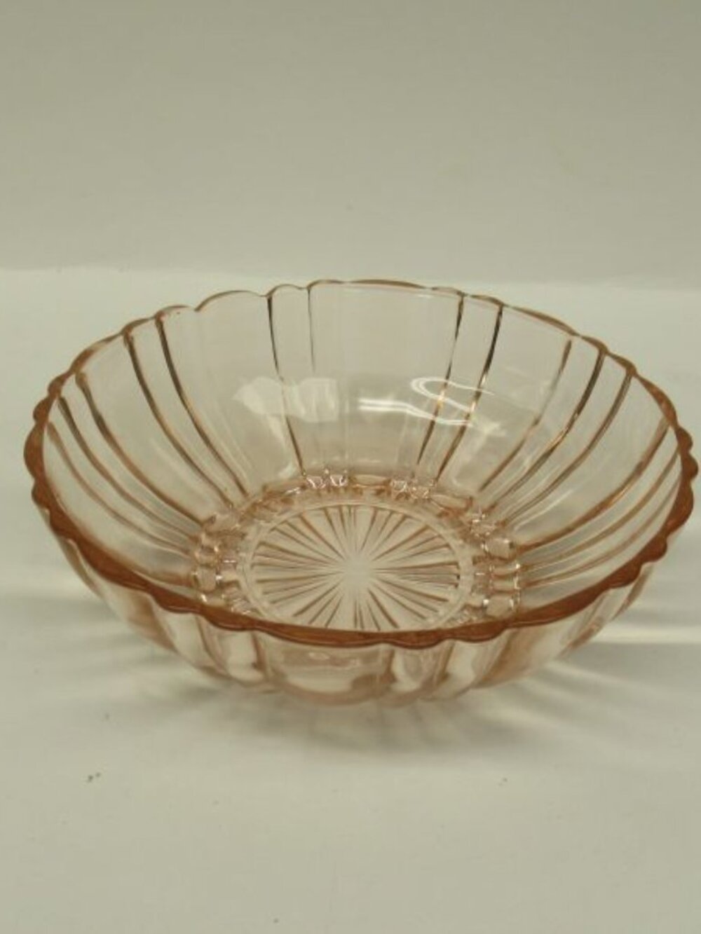 Hocking Depression Glass Pink OLD CAFE 5 1/2 Inch Cereal Bowl